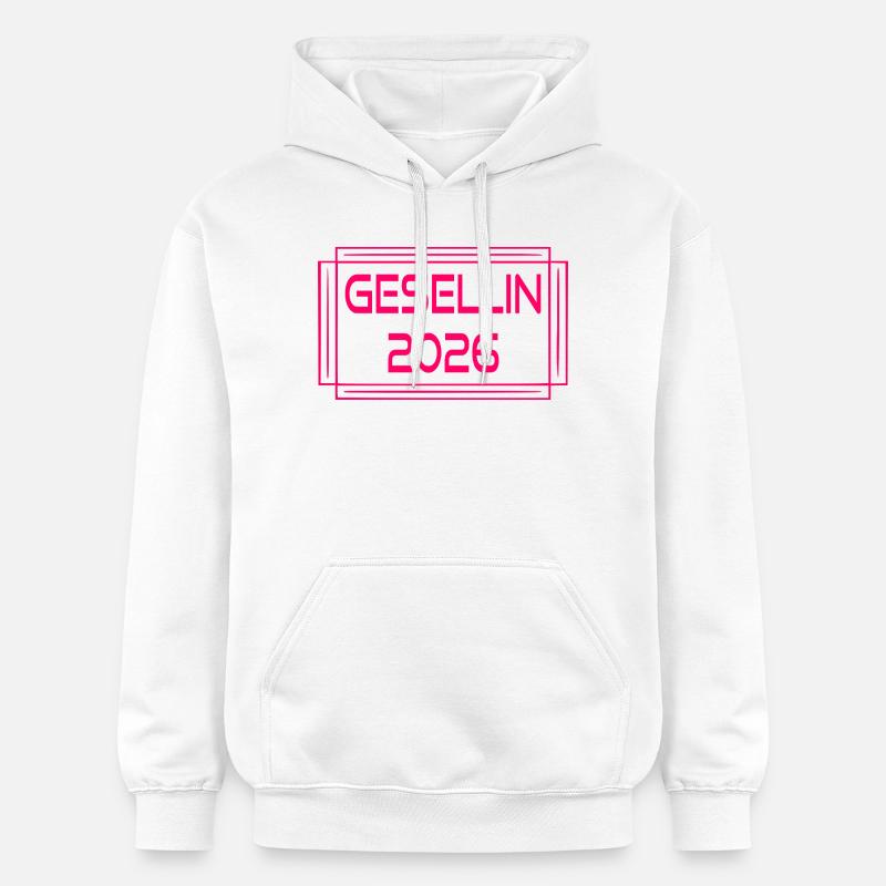 Certificat de compagnon Diplôme 2026 Compagne - Sweat à capuche Softstyle® Gildan Unisexe - blanc