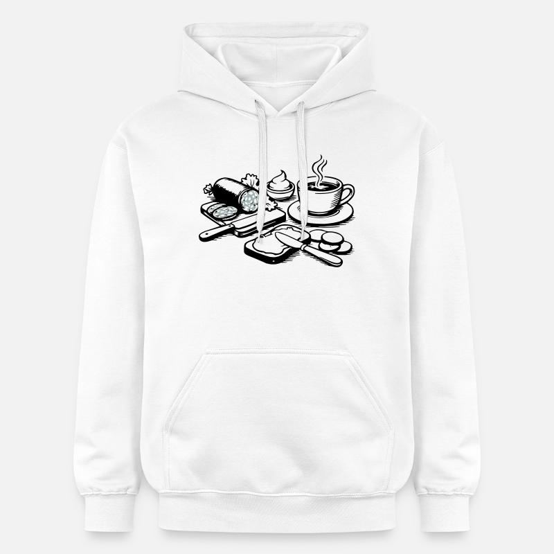 repas - Sweat à capuche Softstyle® Gildan Unisexe - blanc