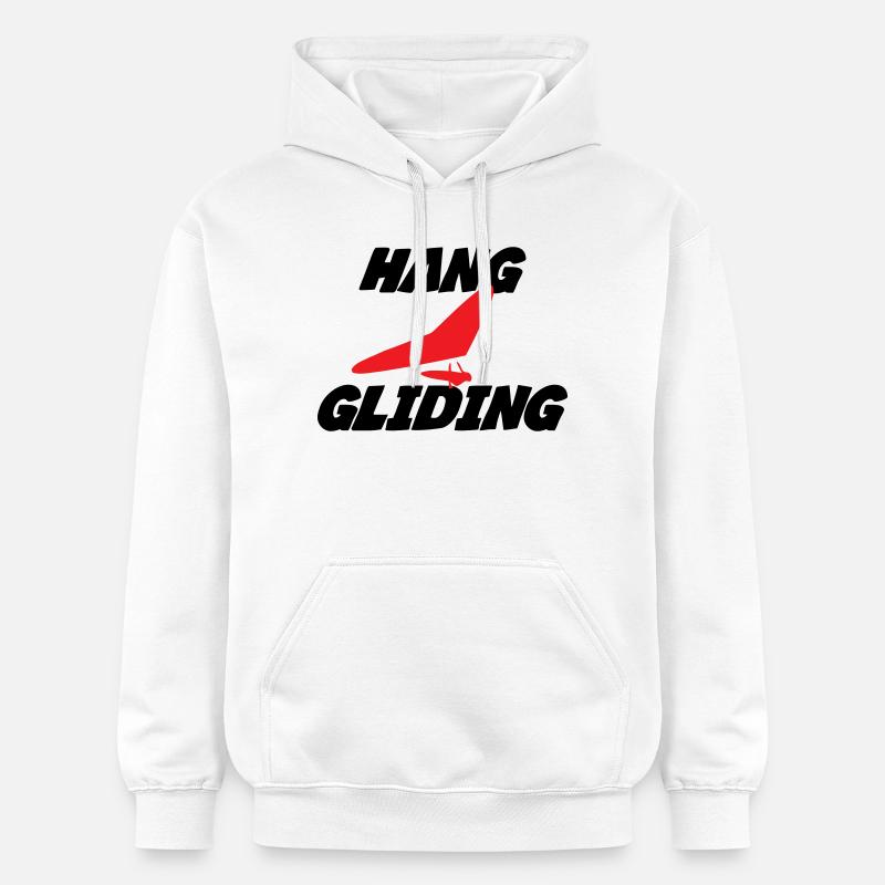 Insigne Hang Gliding Centered Wing - Sweat à capuche Softstyle® Gildan Unisexe - blanc