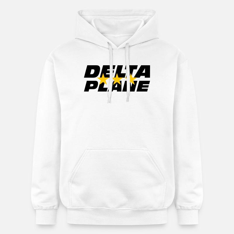 Logo Delta Plane Étoiles d'Excellence - Sweat à capuche Softstyle® Gildan Unisexe - blanc