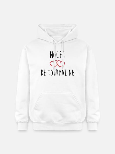 Turmalin-Hochzeit 52 Jahre Ehe - Gildan Unisex Softstyle® Midweight Hoodie - Weiß