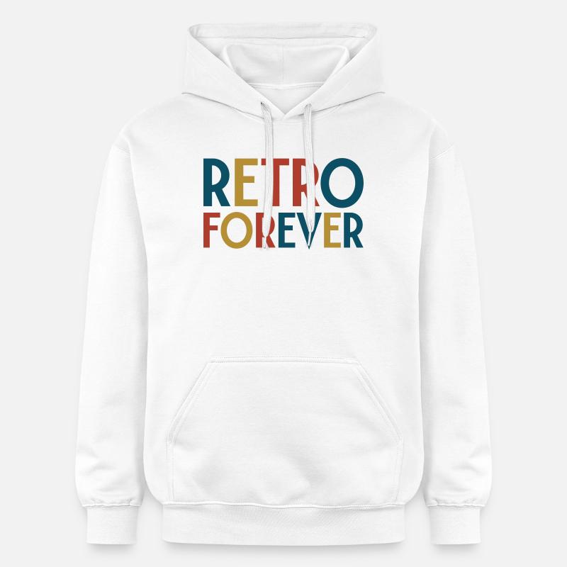 Retro forever - Sweat à capuche Softstyle® Gildan Unisexe - blanc
