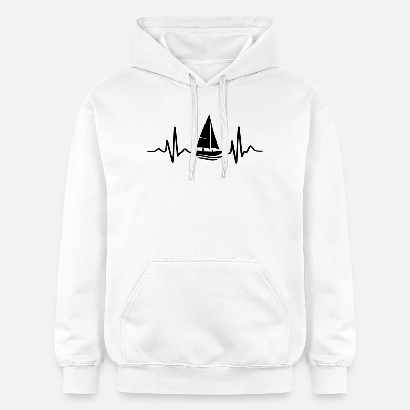 Voile - Sweat à capuche Softstyle® Gildan Unisexe - blanc