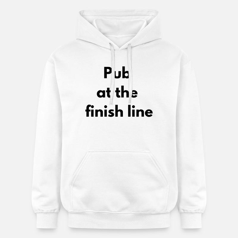 Pub at the finish line - Sweat à capuche Softstyle® Gildan Unisexe - blanc