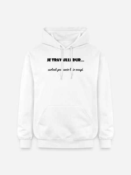 WORK. COLLEAGUE. MESSAGE. QUOTES. QUOTES - Gildan Unisex Softstyle® Midweight Hoodie - white