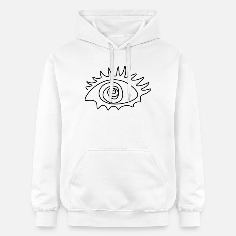 Conception abstraite des yeux - Sweat à capuche Softstyle® Gildan Unisexe - blanc