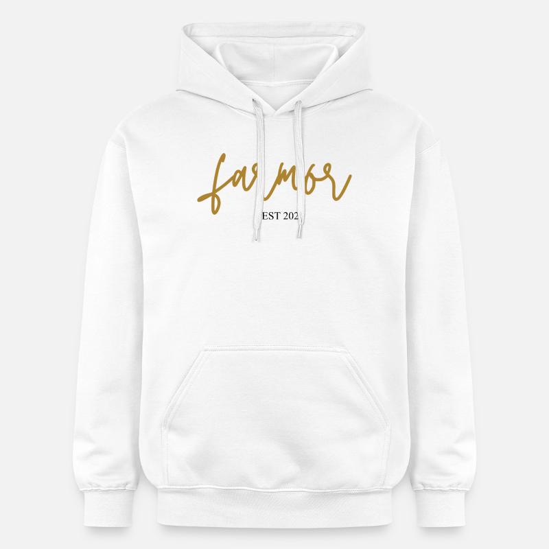 Farmor Est 2026 - Sweat à capuche Softstyle® Gildan Unisexe - blanc