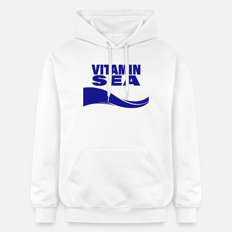 Vitamine Mer - Sweat à capuche Softstyle® Gildan Unisexe - blanc