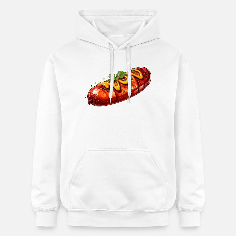 Bratwurst - Sweat à capuche Softstyle® Gildan Unisexe - blanc