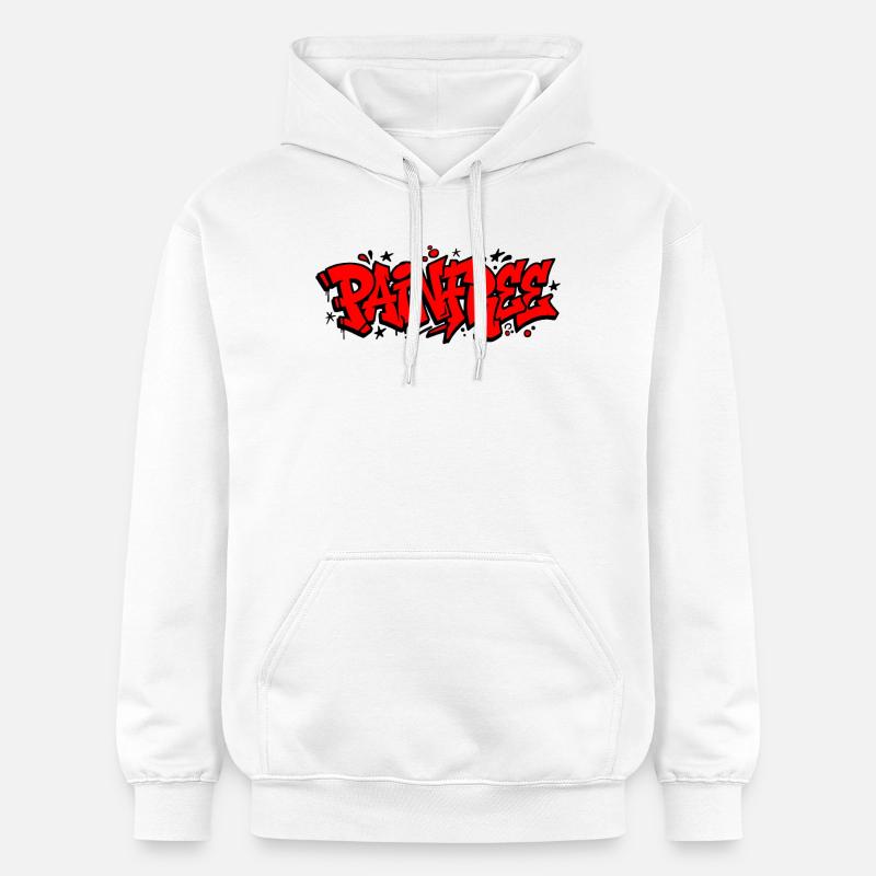 Lettrage de peintre graffiti - Sweat à capuche Softstyle® Gildan Unisexe - blanc
