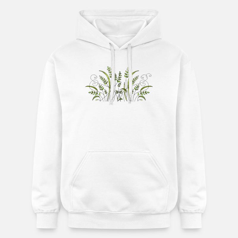 Fleur - Sweat à capuche Softstyle® Gildan Unisexe - blanc