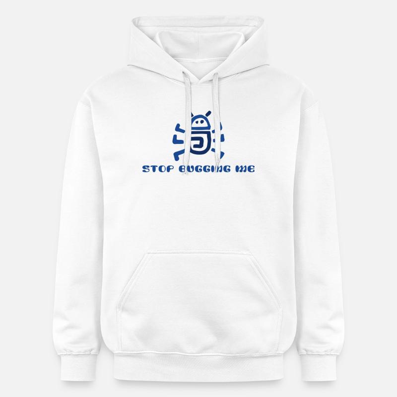 Arrête de m’embêter - Sweat à capuche Softstyle® Gildan Unisexe - blanc