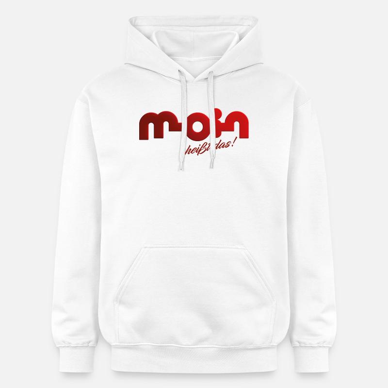 Moin heißt das! - Gildan Unisex Softstyle® Midweight Hoodie - Weiß