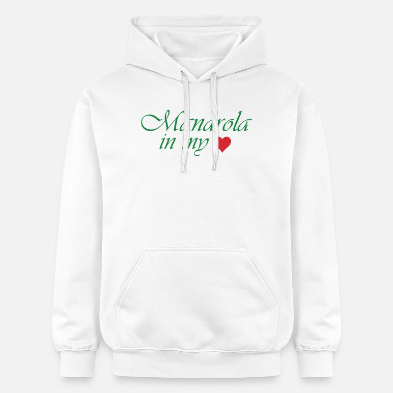 Manarola dans mon cœur - Sweat à capuche Softstyle® Gildan Unisexe - blanc
