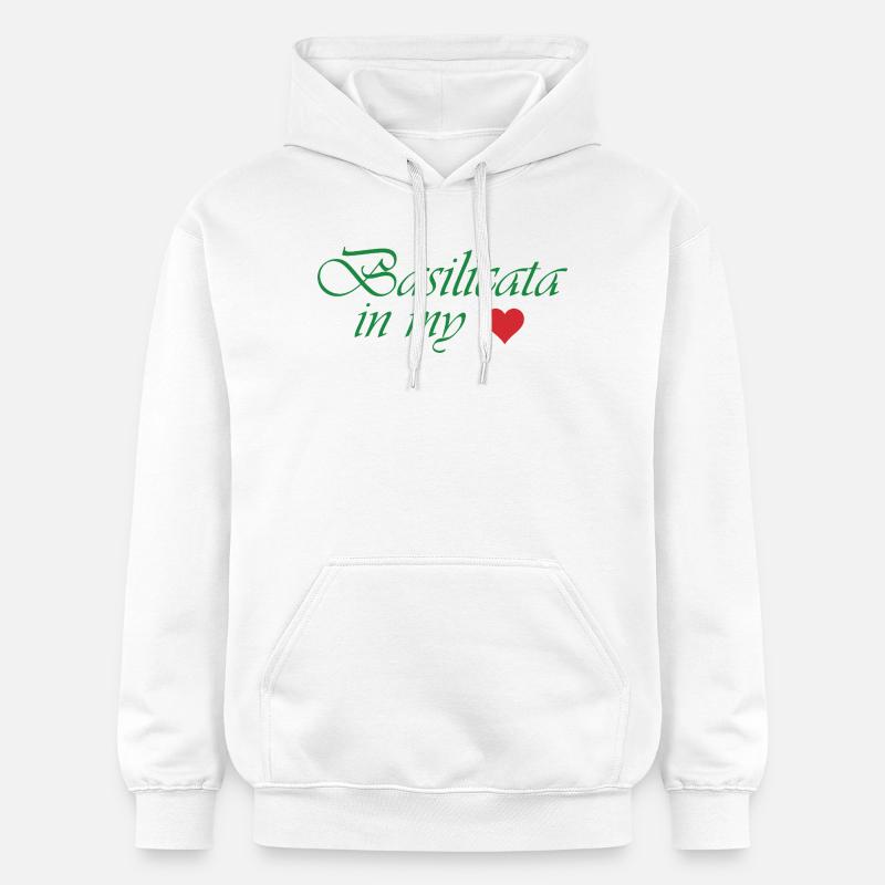 Basilicate dans mon cœur - Sweat à capuche Softstyle® Gildan Unisexe - blanc