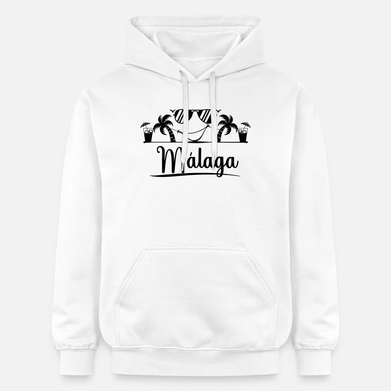 Malaga - Sweat à capuche Softstyle® Gildan Unisexe - blanc