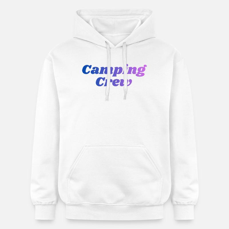Équipe de camping - Sweat à capuche Softstyle® Gildan Unisexe - blanc