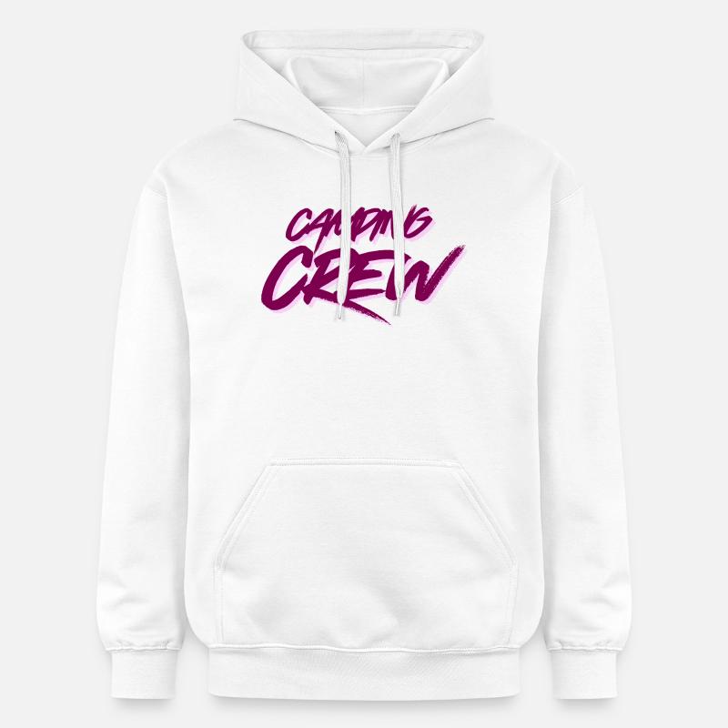Équipe de camping - Sweat à capuche Softstyle® Gildan Unisexe - blanc