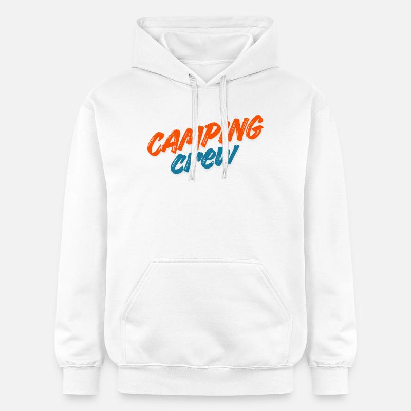 Équipe de camping - Sweat à capuche Softstyle® Gildan Unisexe - blanc