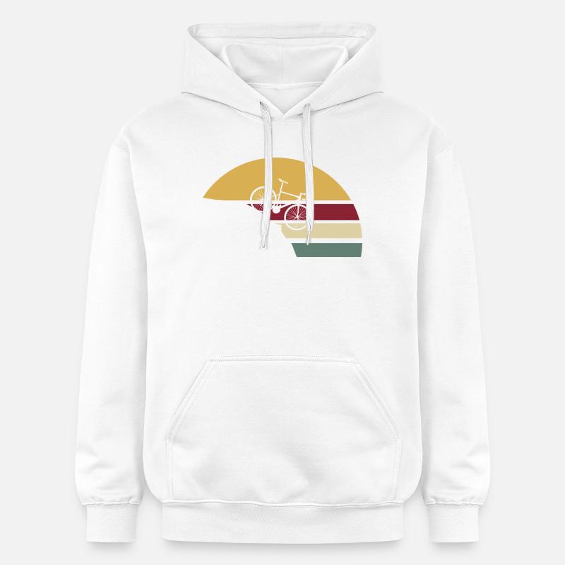 Descente rétro à vélo - Sweat à capuche Softstyle® Gildan Unisexe - blanc