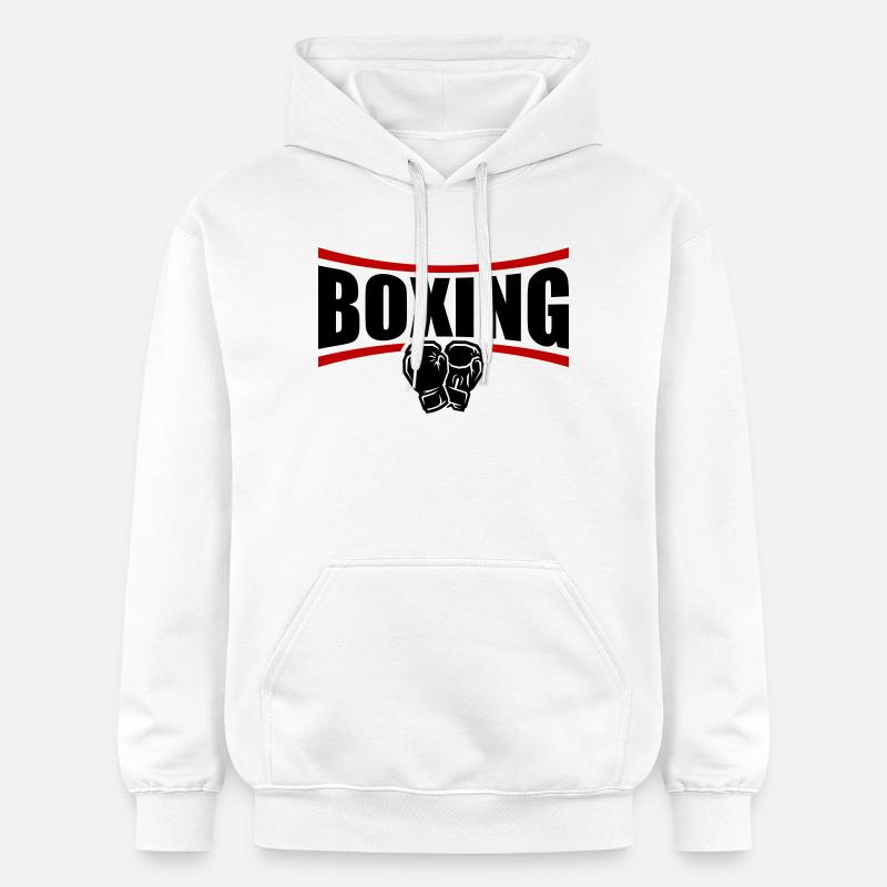 Boîtes de boxe - Sweat à capuche Softstyle® Gildan Unisexe - blanc