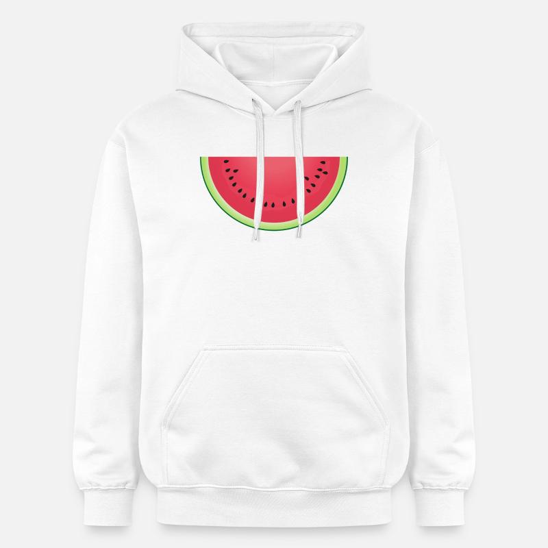 Tranche de pastèque juteuse - Sweat à capuche Softstyle® Gildan Unisexe - blanc