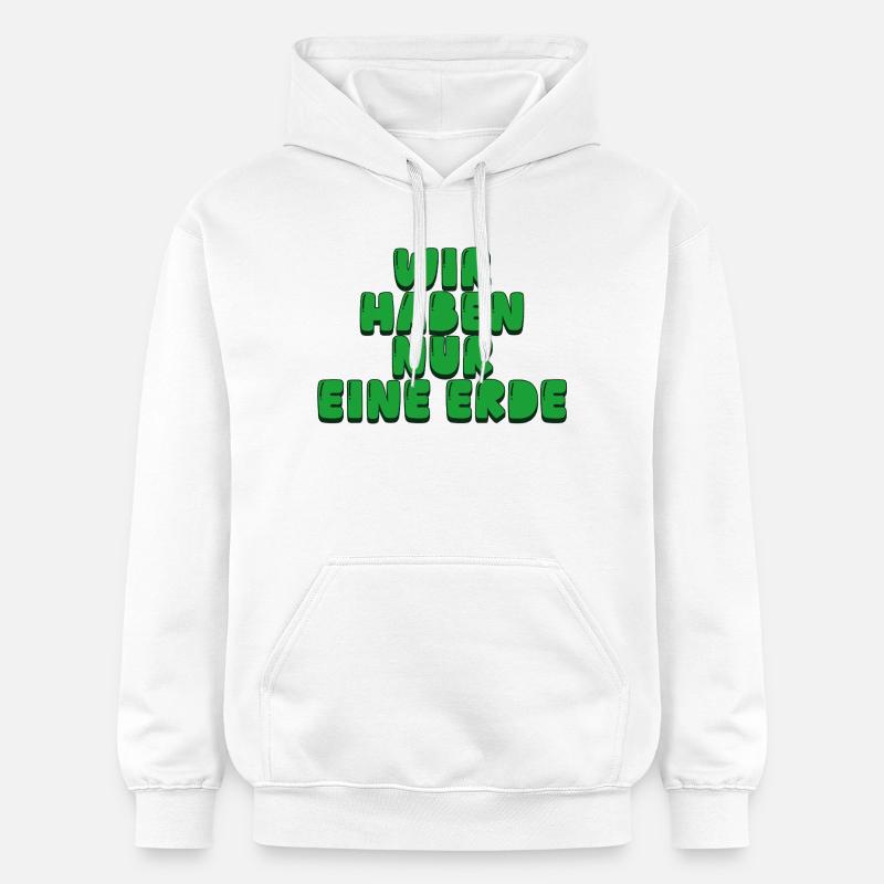 Nous n’avons qu’une seule Terre - Sweat à capuche Softstyle® Gildan Unisexe - blanc