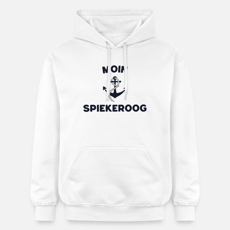 Moin Spiekeroog – Conception d’ancres maritimes - Sweat à capuche Softstyle® Gildan Unisexe - blanc