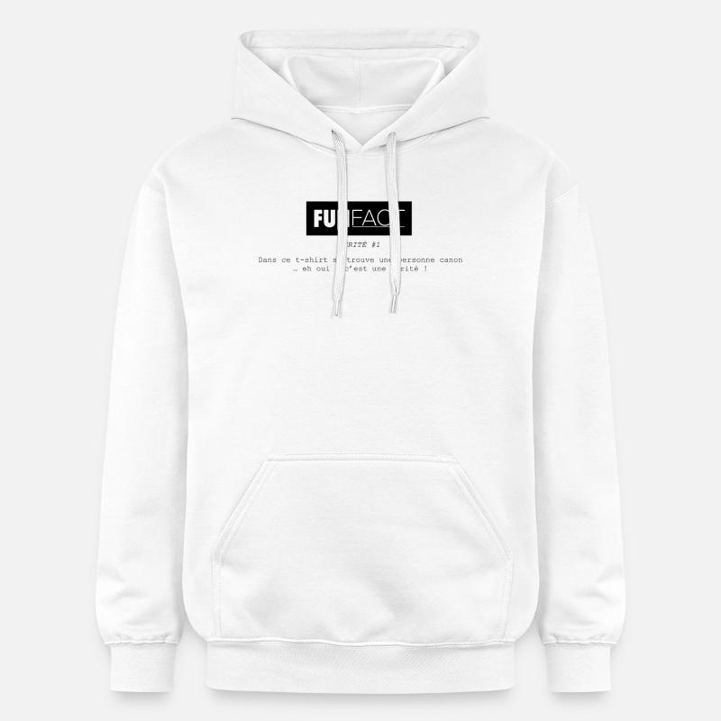 FUNFact_-1 - Sweat à capuche Softstyle® Gildan Unisexe - blanc