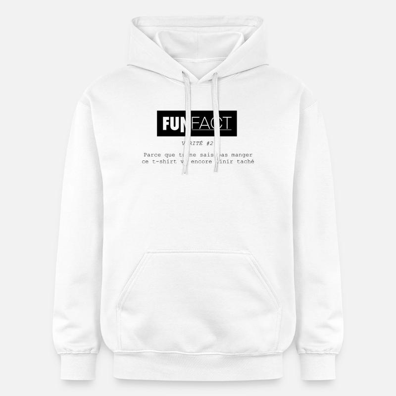 FUNFact_-2 - Sweat à capuche Softstyle® Gildan Unisexe - blanc