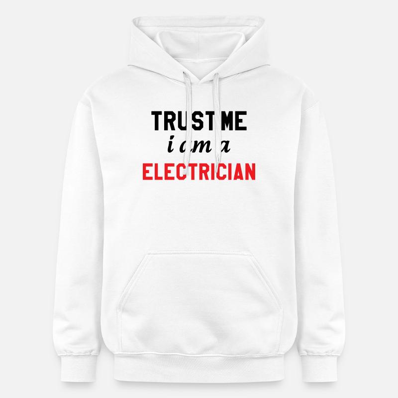Fais-Moi Confiance Je Suis Électricien : Sécurité - Sweat à capuche Softstyle® Gildan Unisexe - blanc