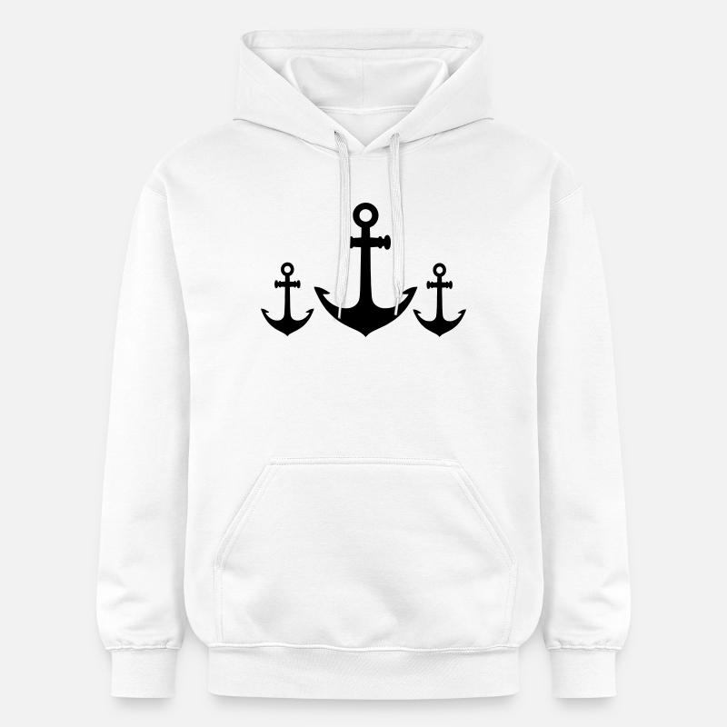 Équipage de l’ancre - Sweat à capuche Softstyle® Gildan Unisexe - blanc