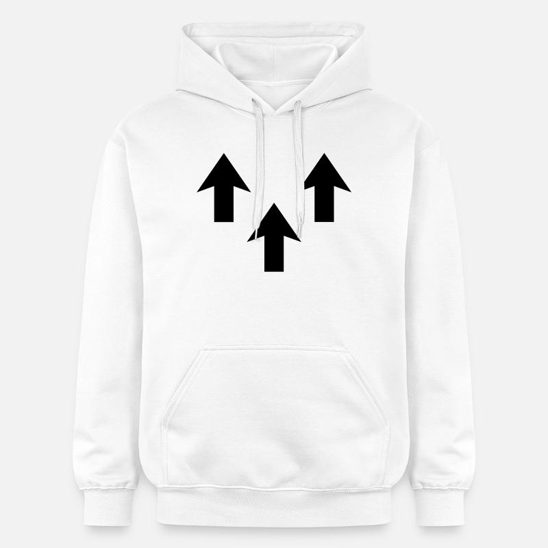 Flèches - Sweat à capuche Softstyle® Gildan Unisexe - blanc