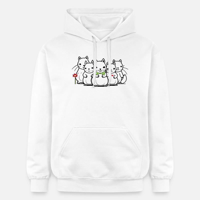 Petits hamsters - Sweat à capuche Softstyle® Gildan Unisexe - blanc