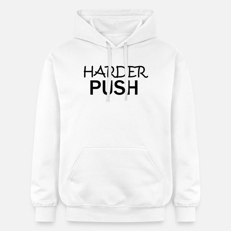 Harder Push Cozy Spring Moment T-Shirt - Sweat à capuche Softstyle® Gildan Unisexe - blanc