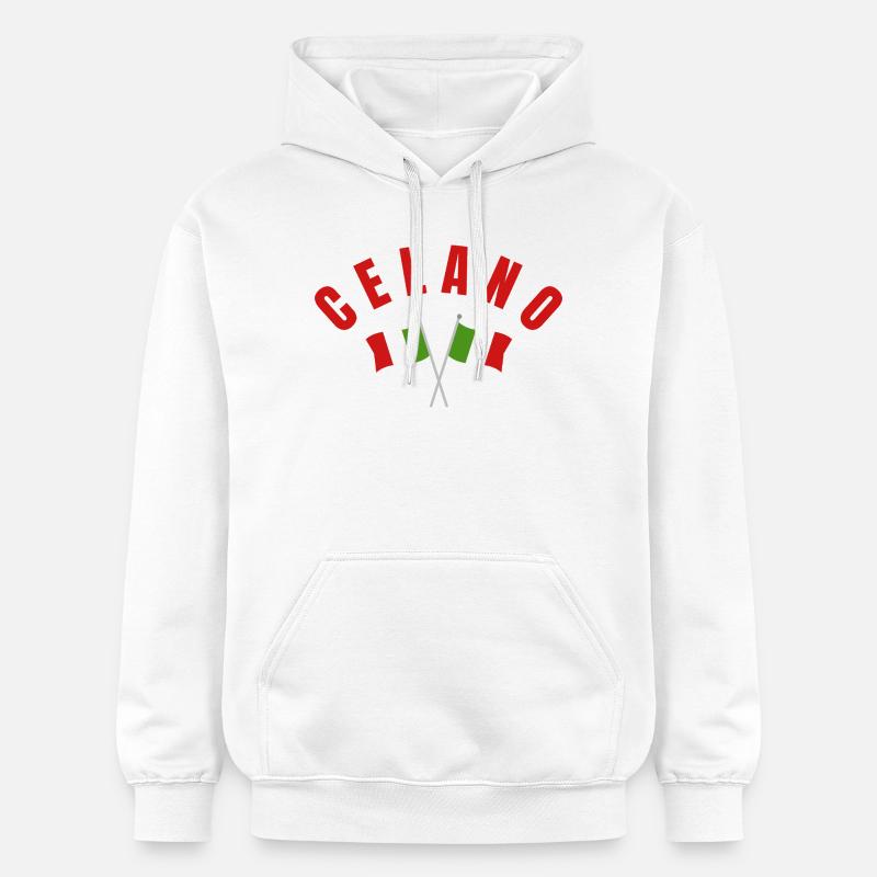 Drapeaux italiens Celano - Sweat à capuche Softstyle® Gildan Unisexe - blanc