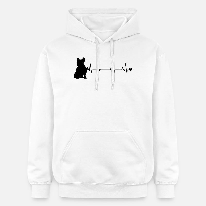 Chien - Sweat à capuche Softstyle® Gildan Unisexe - blanc