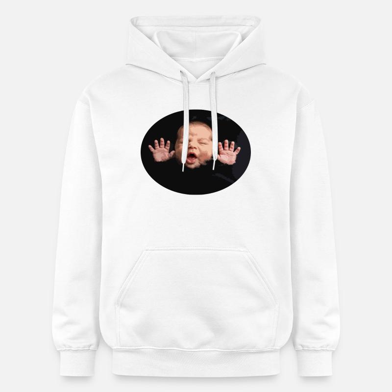 Silhouette du bébé Black Night - Sweat à capuche Softstyle® Gildan Unisexe - blanc