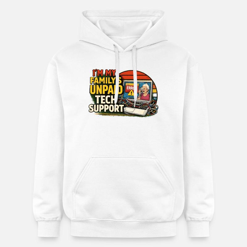 Support technique familial non rémunéré - Sweat à capuche Softstyle® Gildan Unisexe - blanc