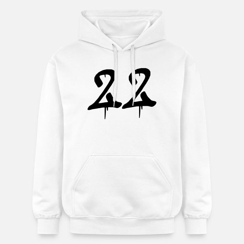 22_graffiti - Sweat à capuche Softstyle® Gildan Unisexe - blanc