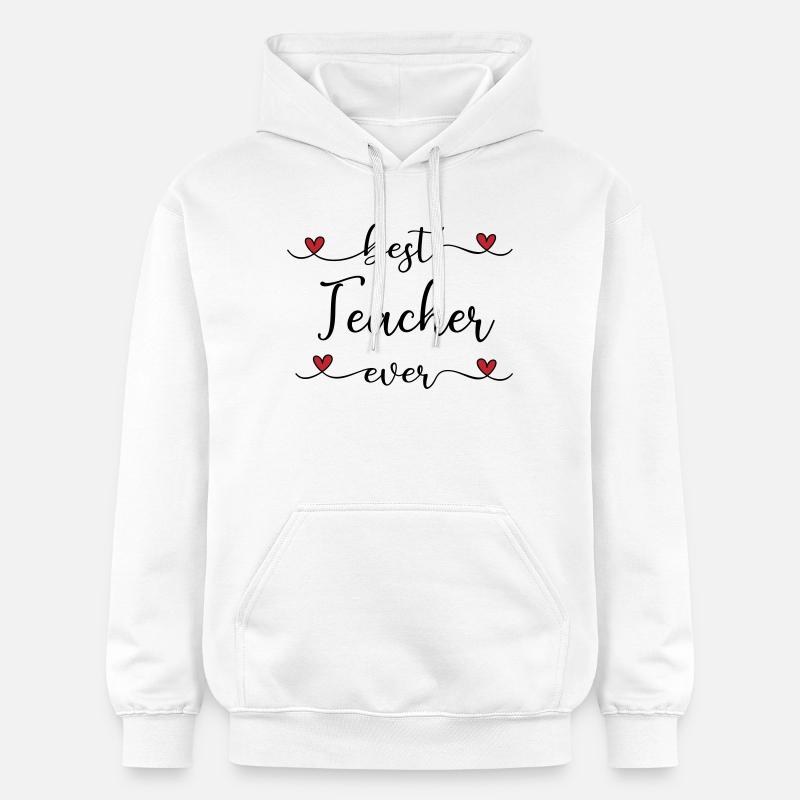 Bedste lærer - Gildan Softstyle® Midweight unisex-hoodie - hvid