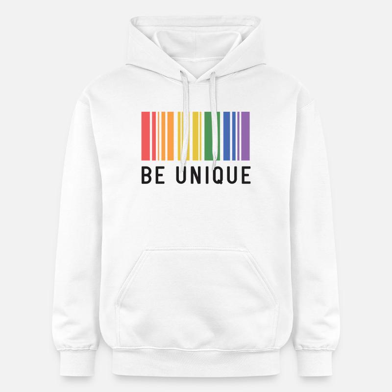 LGBT-Pride-Monat – Sei einzigartig - Gildan Unisex Softstyle® Midweight Hoodie - Weiß