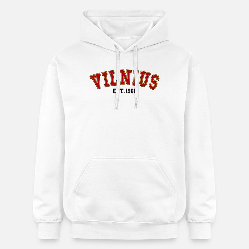 Vilnius Fondée en 1966 - Sweat à capuche Softstyle® Gildan Unisexe - blanc