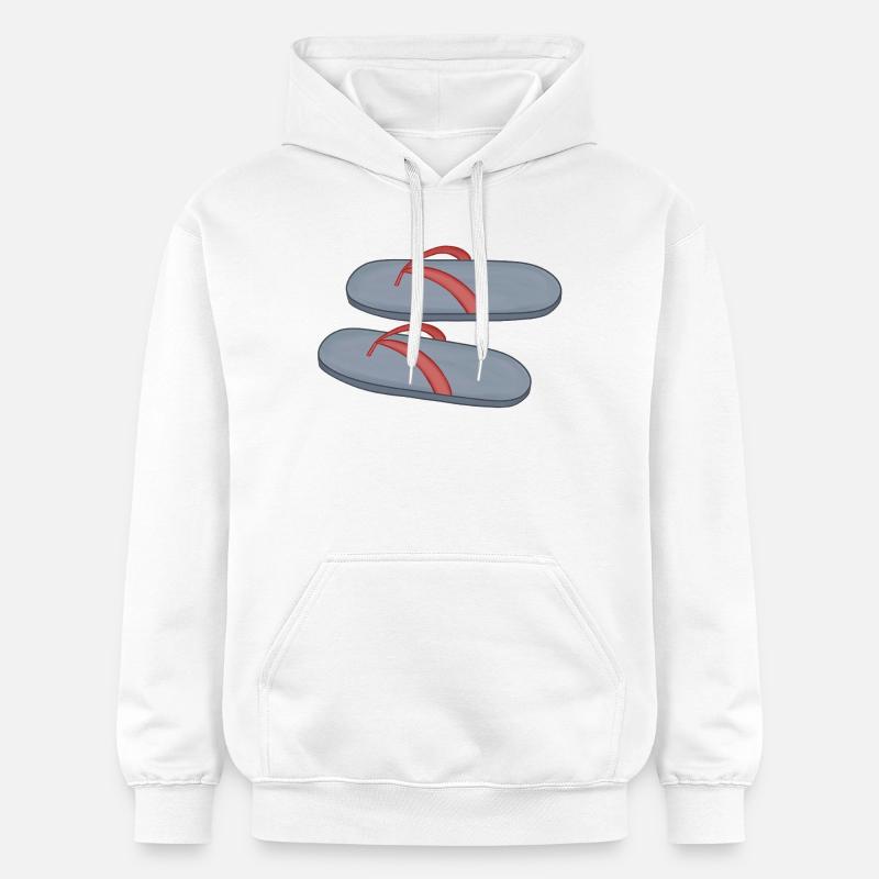 Conception de tongs de plage - Sweat à capuche Softstyle® Gildan Unisexe - blanc