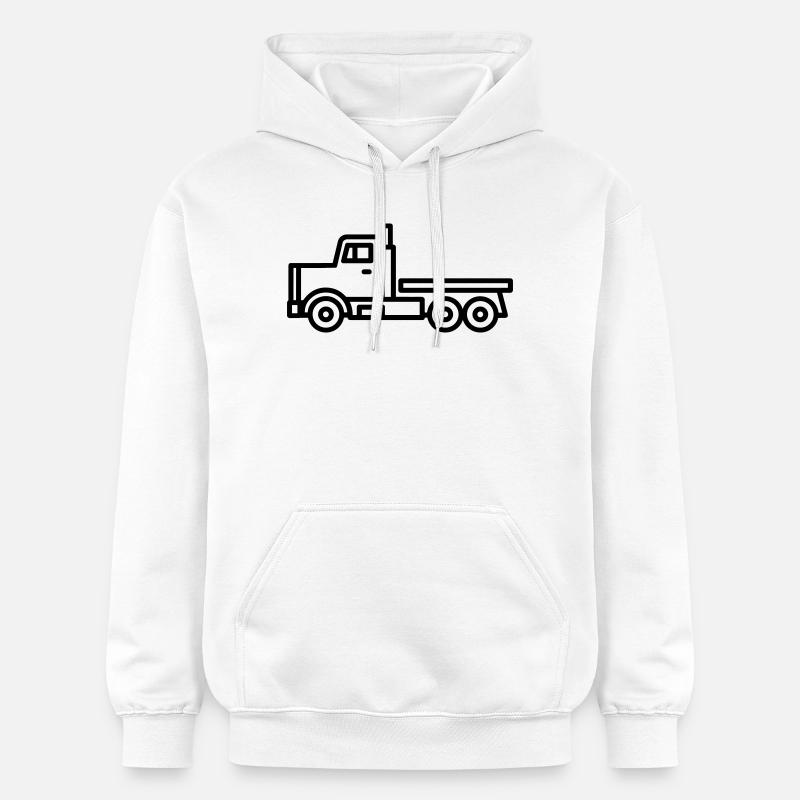 camion - Sweat à capuche Softstyle® Gildan Unisexe - blanc