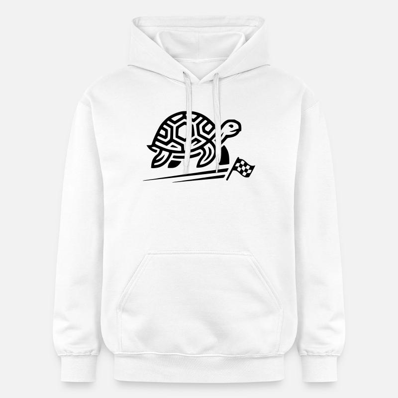 tortue - Sweat à capuche Softstyle® Gildan Unisexe - blanc