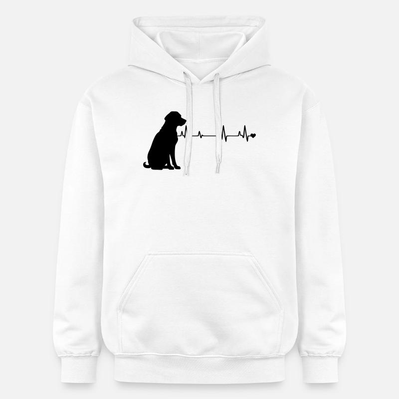 Chien - Sweat à capuche Softstyle® Gildan Unisexe - blanc