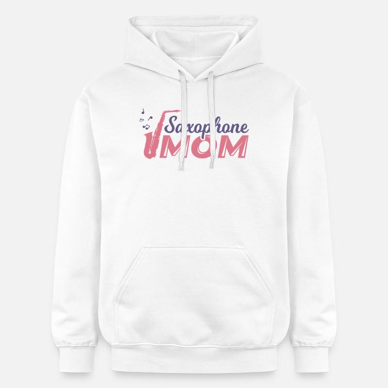 Saxophone Nut - Sweat à capuche Softstyle® Gildan Unisexe - blanc