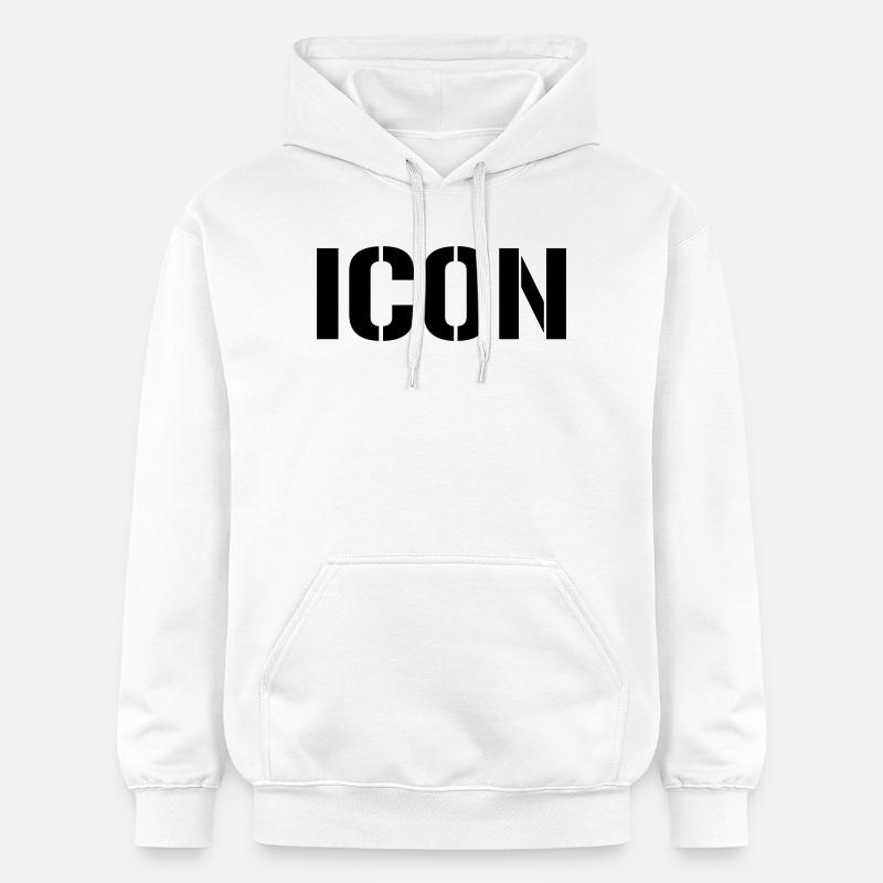 Icône - Sweat à capuche Softstyle® Gildan Unisexe - blanc