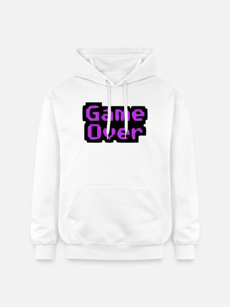 Game Over Pixel Retro - Gildan Unisex Softstyle® Midweight Hoodie - Weiß